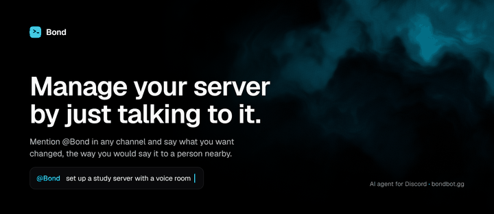 Bond. Manage your server by just talking to it.